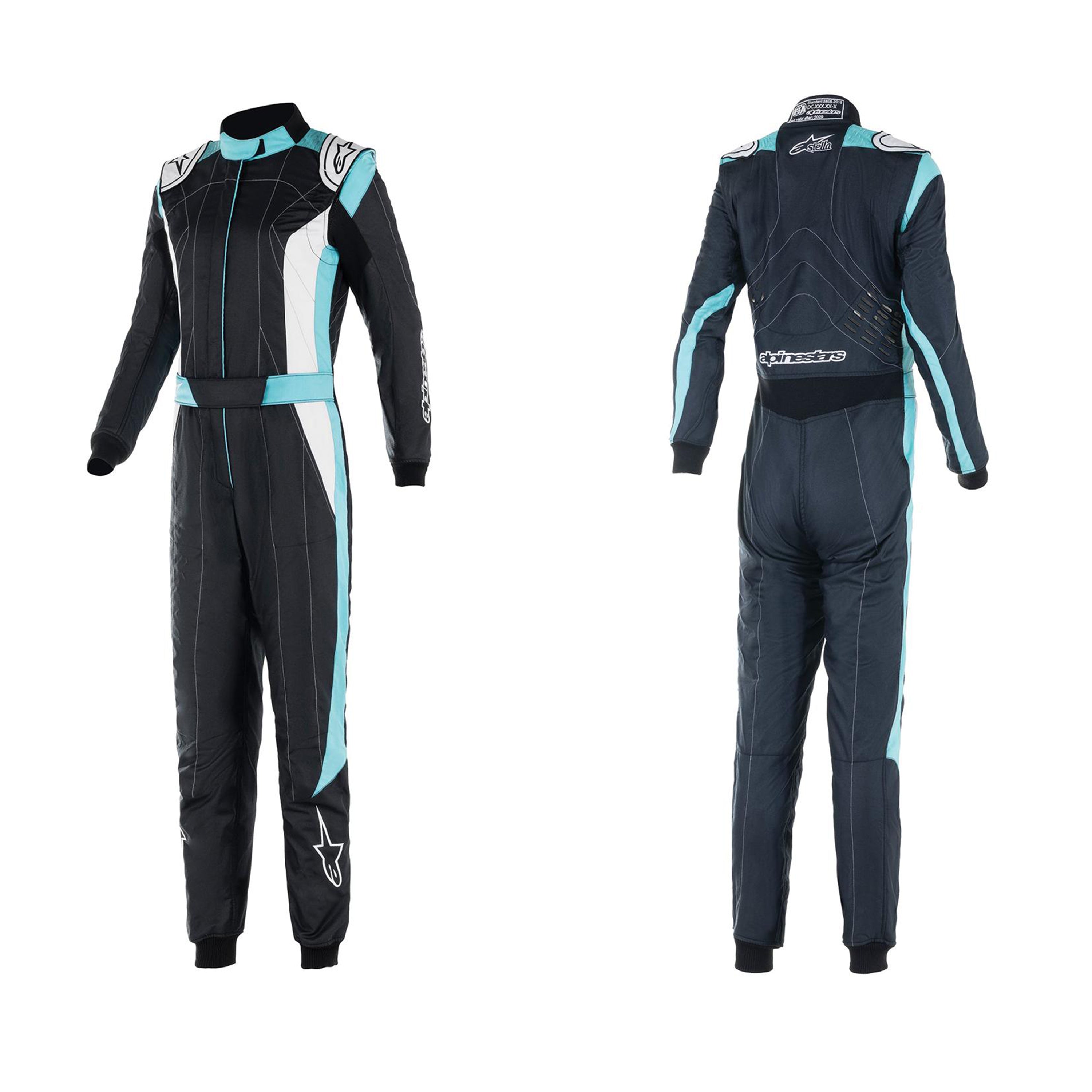 Black/Turquoise/White