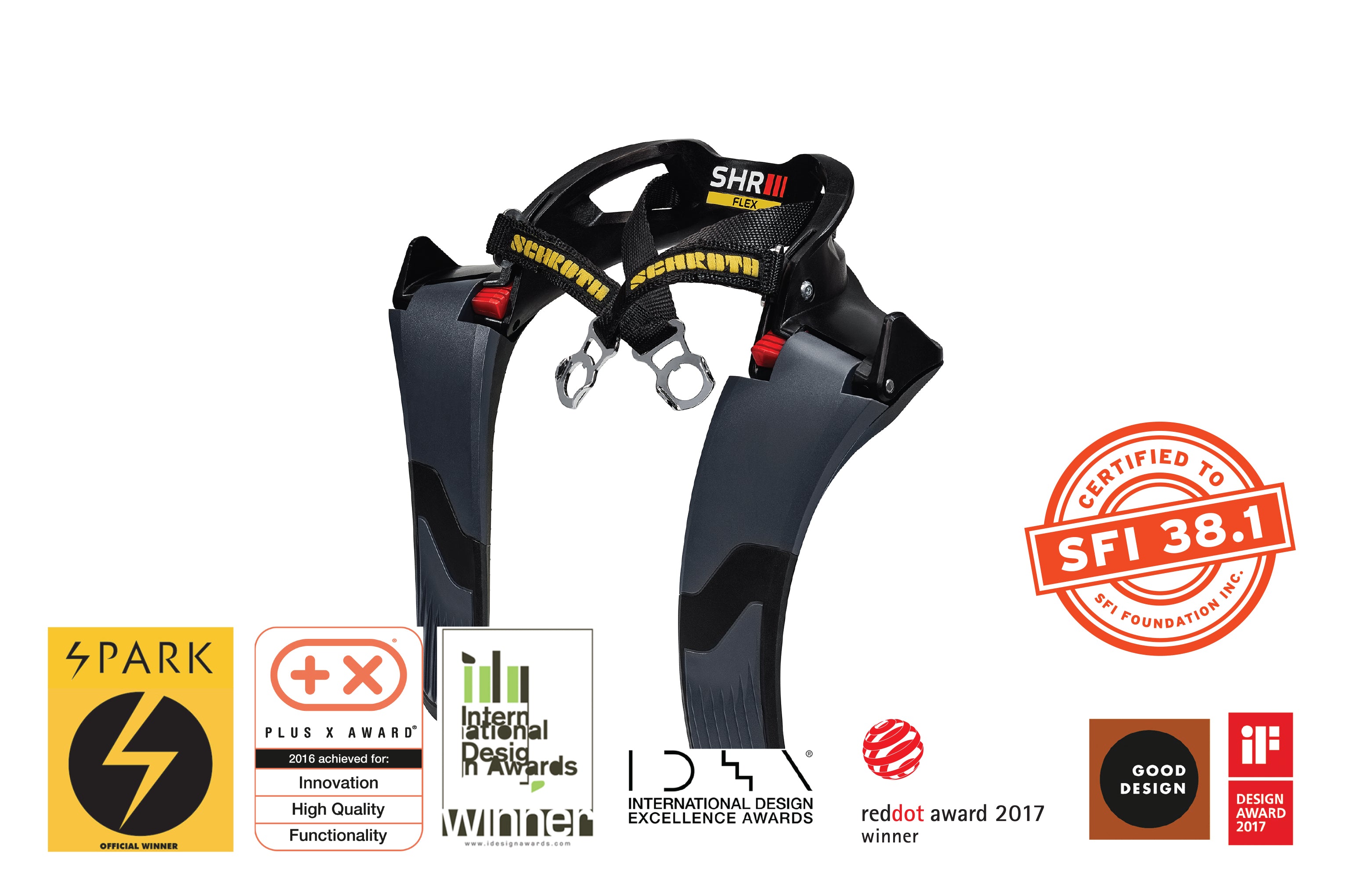 Schroth SHR Flex SFI 38.1 with Cutout for Collar Bone- Includes Helmet Posts