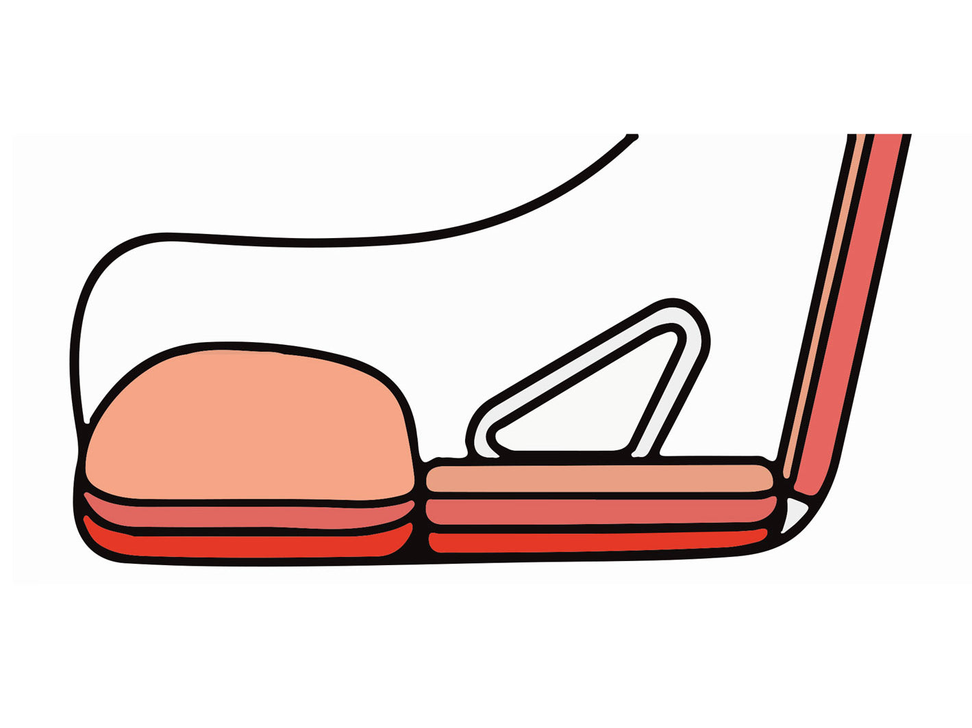 COBRA PRO-FIT Back Cushion Black, Tall for Sebring & Evolution.